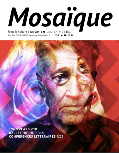 Couverture du magazine Mosaique, avec deux images superposées